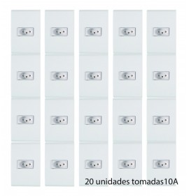 Kit 20 - Tomada 10a 4x2 Liz Tramontina